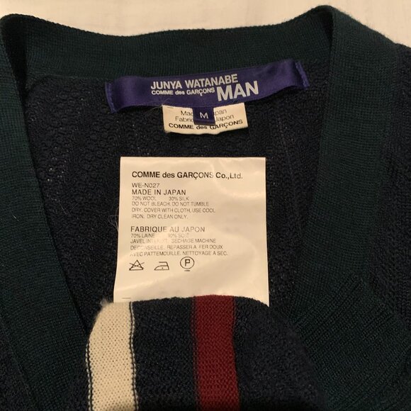 Junya Watanabe MAN Comme des Garcons navy cardigan size M - Picture 3 of 5